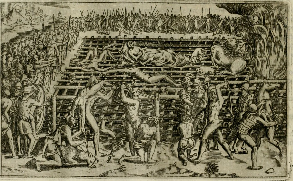 An illustration from Pompe funebri di tutte le nationi del mondo : raccolte dalle storie sagre et profane, 1646, leaf 145