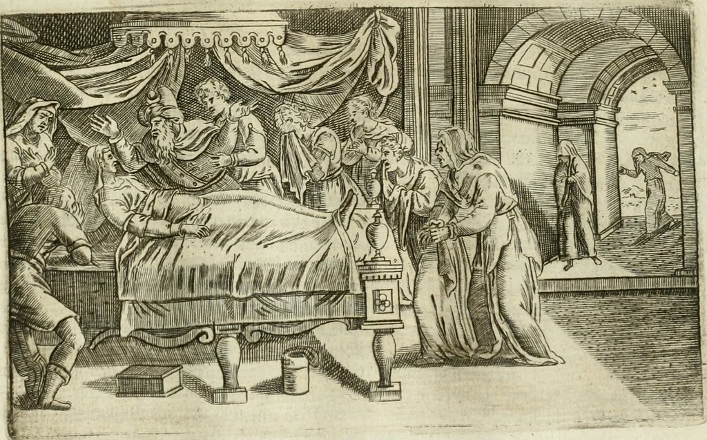 An illustration from Pompe funebri di tutte le nationi del mondo : raccolte dalle storie sagre et profane, 1646, leaf 40