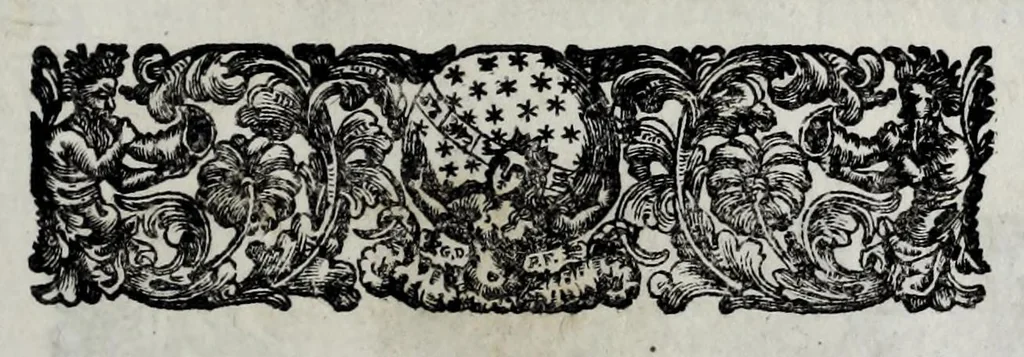 An illustration from Pompe funerali celebrate in Napoli per l'eccellentissima signora d. Caterina d'Aragona, e Sandovale, duchessa di Segorbia , Cardona, &c. : con l'aggiunta di altri componimenti intorno al medesimo soggetto : dedicate all'ecellentissimo suo figlio d. Luigi della Cerda, duca di Medina-Celi, &c., vicerè e capitan generale nel regno di Napoli, 1697, leaf 157