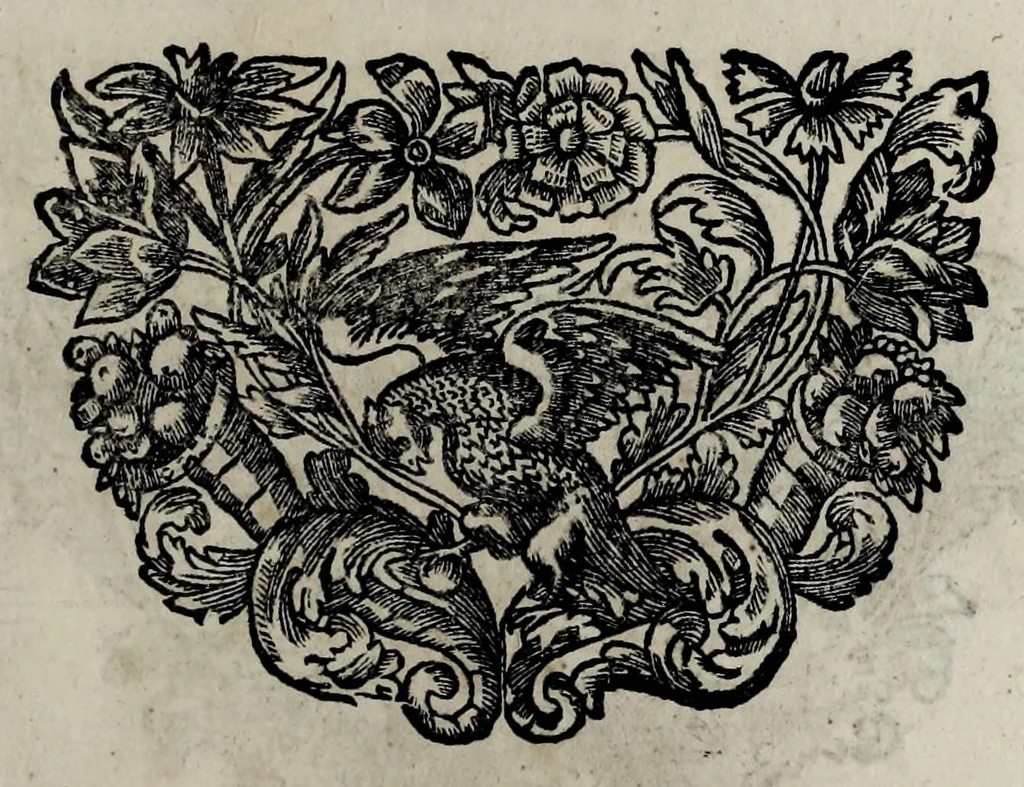 An illustration from Pompe funerali celebrate in Napoli per l'eccellentissima signora d. Caterina d'Aragona, e Sandovale, duchessa di Segorbia , Cardona, &c. : con l'aggiunta di altri componimenti intorno al medesimo soggetto : dedicate all'ecellentissimo suo figlio d. Luigi della Cerda, duca di Medina-Celi, &c., vicerè e capitan generale nel regno di Napoli, 1697, leaf 227