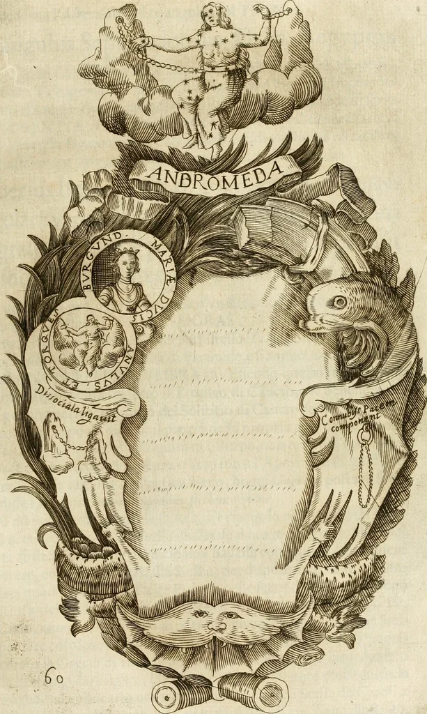 An illustration from Pompe fvnebri dell'vniverso : nella morte di Filippo qvarto il grande re delle Spagne, monarca cattolico, celebrate in Napoli alli XVIII. di febraro MDCLXVI dall'eminentissimo signore don Pascale Aragona ..., 1666, leaf 114