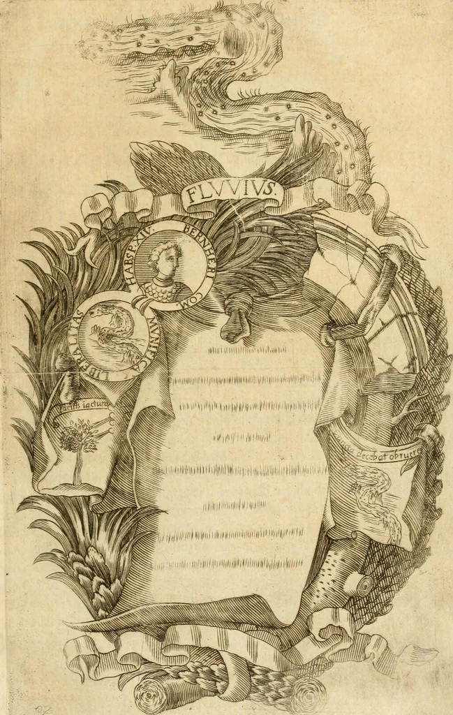 An illustration from Pompe fvnebri dell'vniverso : nella morte di Filippo qvarto il grande re delle Spagne, monarca cattolico, celebrate in Napoli alli XVIII. di febraro MDCLXVI dall'eminentissimo signore don Pascale Aragona ..., 1666, leaf 178