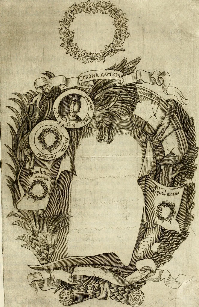 An illustration from Pompe fvnebri dell'vniverso : nella morte di Filippo qvarto il grande re delle Spagne, monarca cattolico, celebrate in Napoli alli XVIII. di febraro MDCLXVI dall'eminentissimo signore don Pascale Aragona ..., 1666, leaf 222