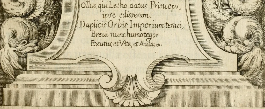 An illustration from Pompe fvnebri dell'vniverso : nella morte di Filippo qvarto il grande re delle Spagne, monarca cattolico, celebrate in Napoli alli XVIII. di febraro MDCLXVI dall'eminentissimo signore don Pascale Aragona ..., 1666, leaf 24