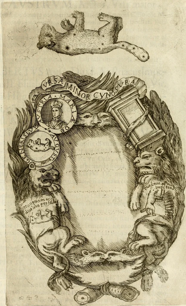 An illustration from Pompe fvnebri dell'vniverso : nella morte di Filippo qvarto il grande re delle Spagne, monarca cattolico, celebrate in Napoli alli XVIII. di febraro MDCLXVI dall'eminentissimo signore don Pascale Aragona ..., 1666, leaf 38