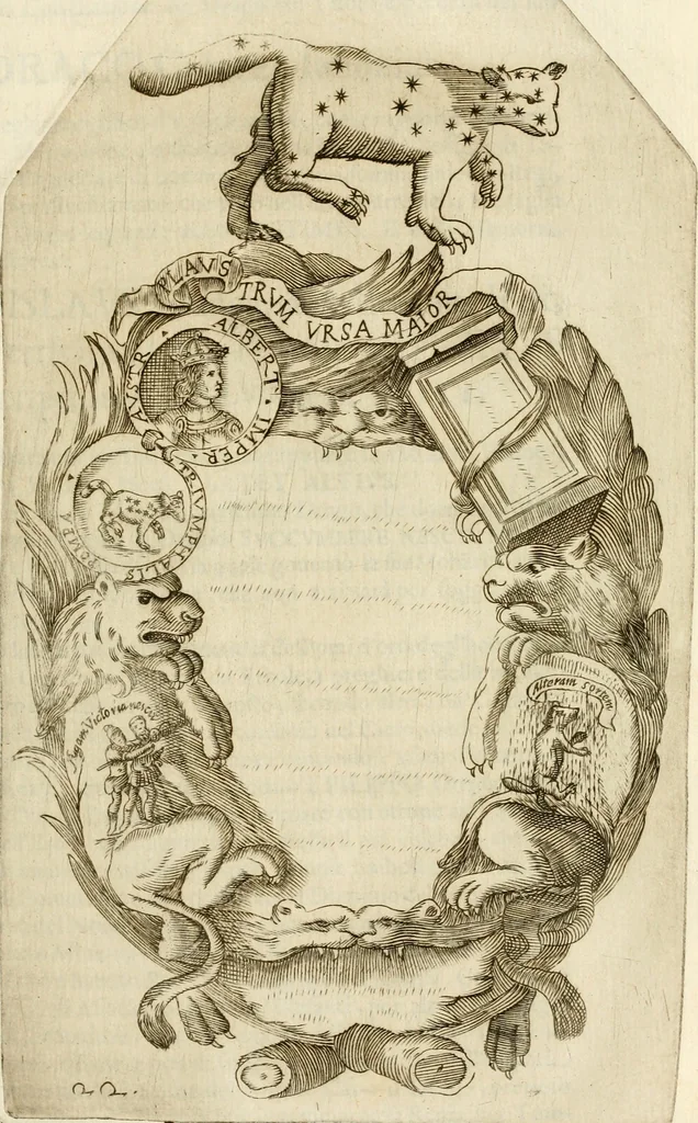 An illustration from Pompe fvnebri dell'vniverso : nella morte di Filippo qvarto il grande re delle Spagne, monarca cattolico, celebrate in Napoli alli XVIII. di febraro MDCLXVI dall'eminentissimo signore don Pascale Aragona ..., 1666, leaf 42