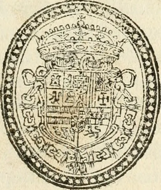 An illustration from Pompe fvnebri dell'vniverso : nella morte di Filippo qvarto il grande re delle Spagne, monarca cattolico, celebrate in Napoli alli XVIII. di febraro MDCLXVI dall'eminentissimo signore don Pascale Aragona ..., 1666, leaf 6