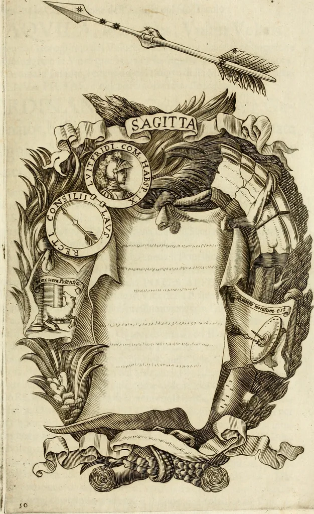 An illustration from Pompe fvnebri dell'vniverso : nella morte di Filippo qvarto il grande re delle Spagne, monarca cattolico, celebrate in Napoli alli XVIII. di febraro MDCLXVI dall'eminentissimo signore don Pascale Aragona ..., 1666, leaf 94