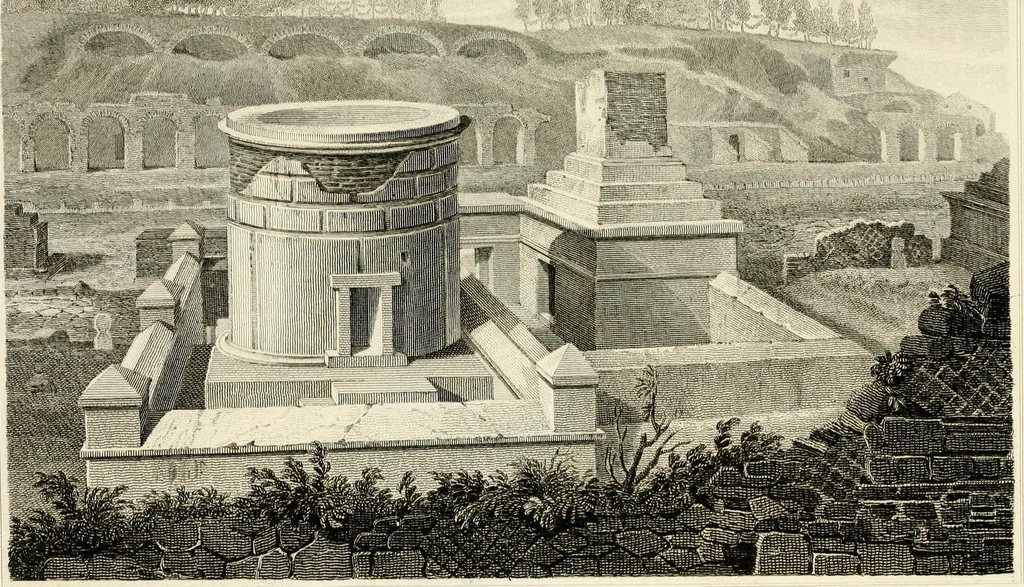 An illustration from Pompeiana : the topography, edifices, and ornaments of Pompeii, 1817, leaf 184