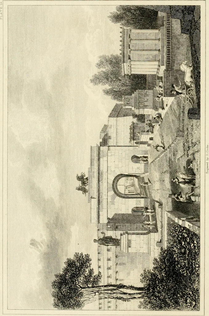 An illustration from Pompeiana : the topography, edifices, and ornaments of Pompeii, 1817, leaf 221