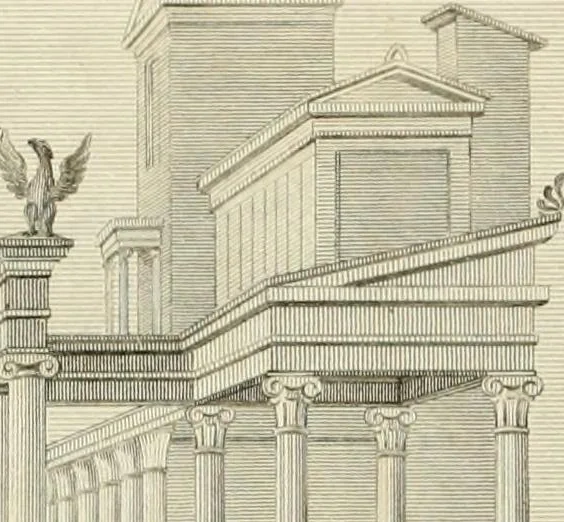 An illustration from Pompeiana : the topography, edifices, and ornaments of Pompeii, 1817, leaf 263