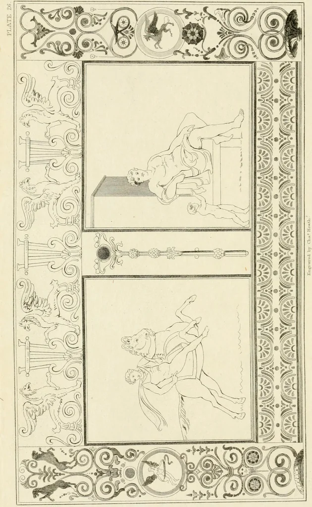 An illustration from Pompeiana : the topography, edifices, and ornaments of Pompeii, 1817, leaf 269