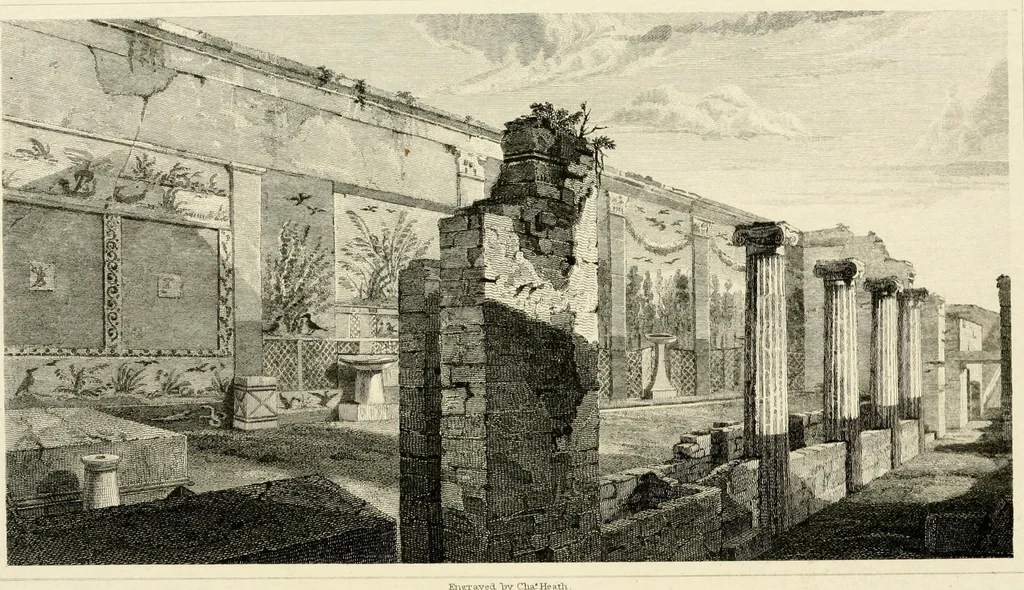 An illustration from Pompeiana : the topography, edifices, and ornaments of Pompeii, 1817, leaf 285