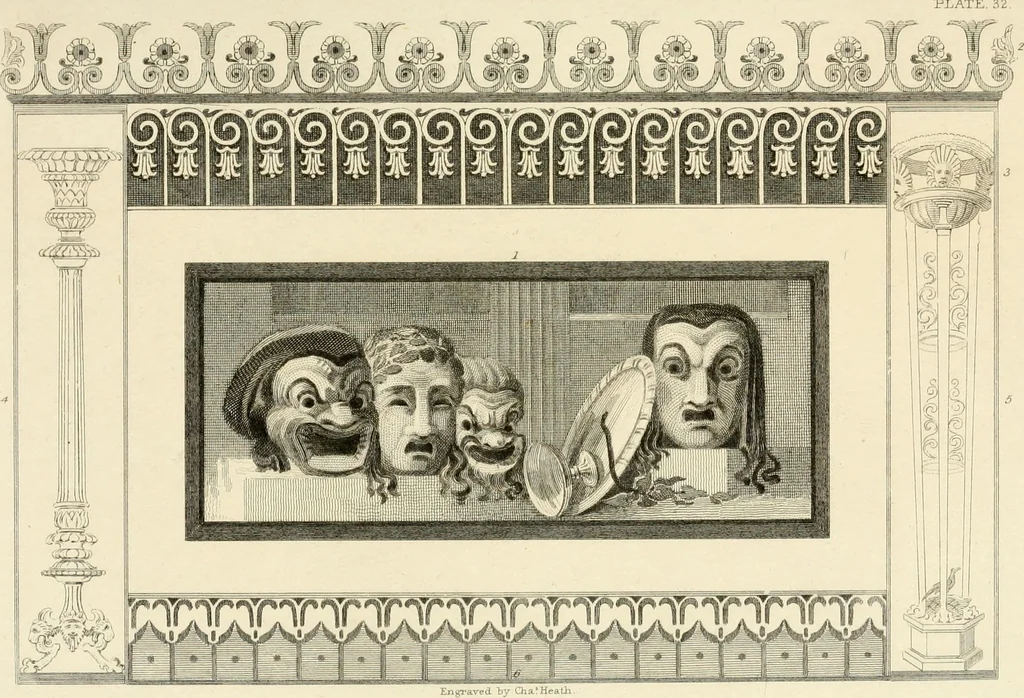 An illustration from Pompeiana : the topography, edifices, and ornaments of Pompeii, 1817, leaf 288