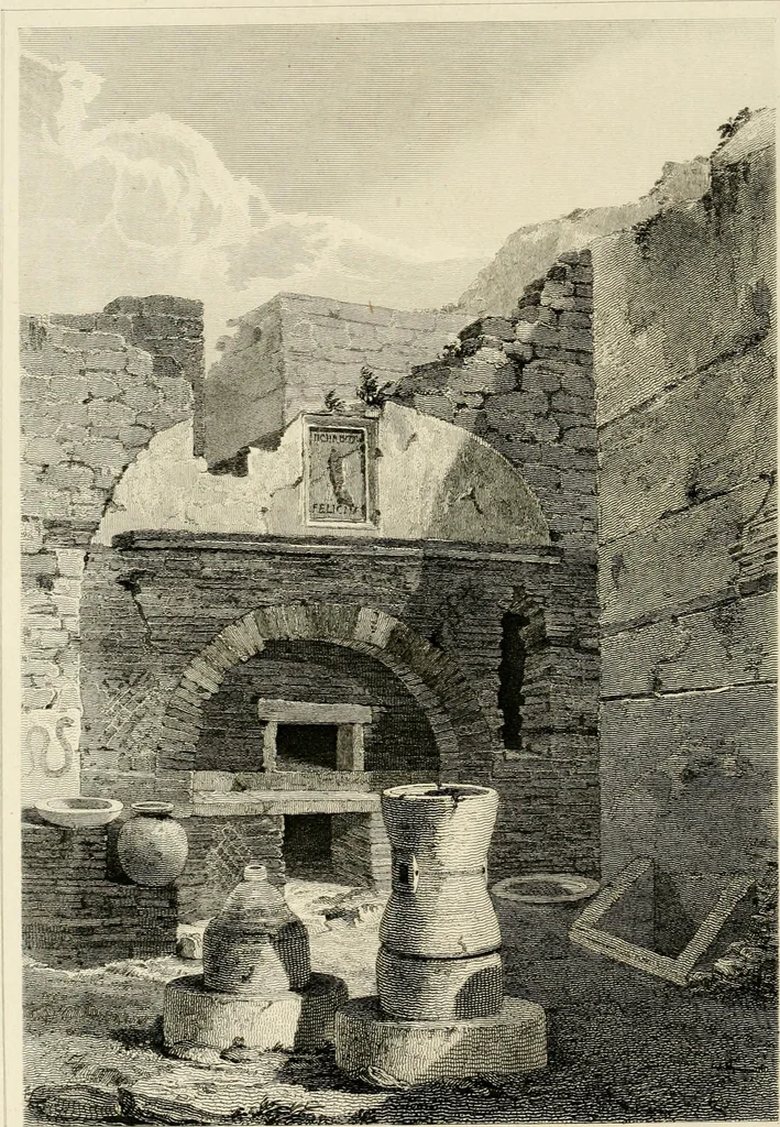 An illustration from Pompeiana : the topography, edifices, and ornaments of Pompeii, 1817, leaf 309