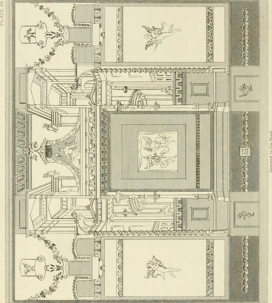 An illustration from Pompeiana : the topography, edifices, and ornaments of Pompeii, 1817, leaf 315