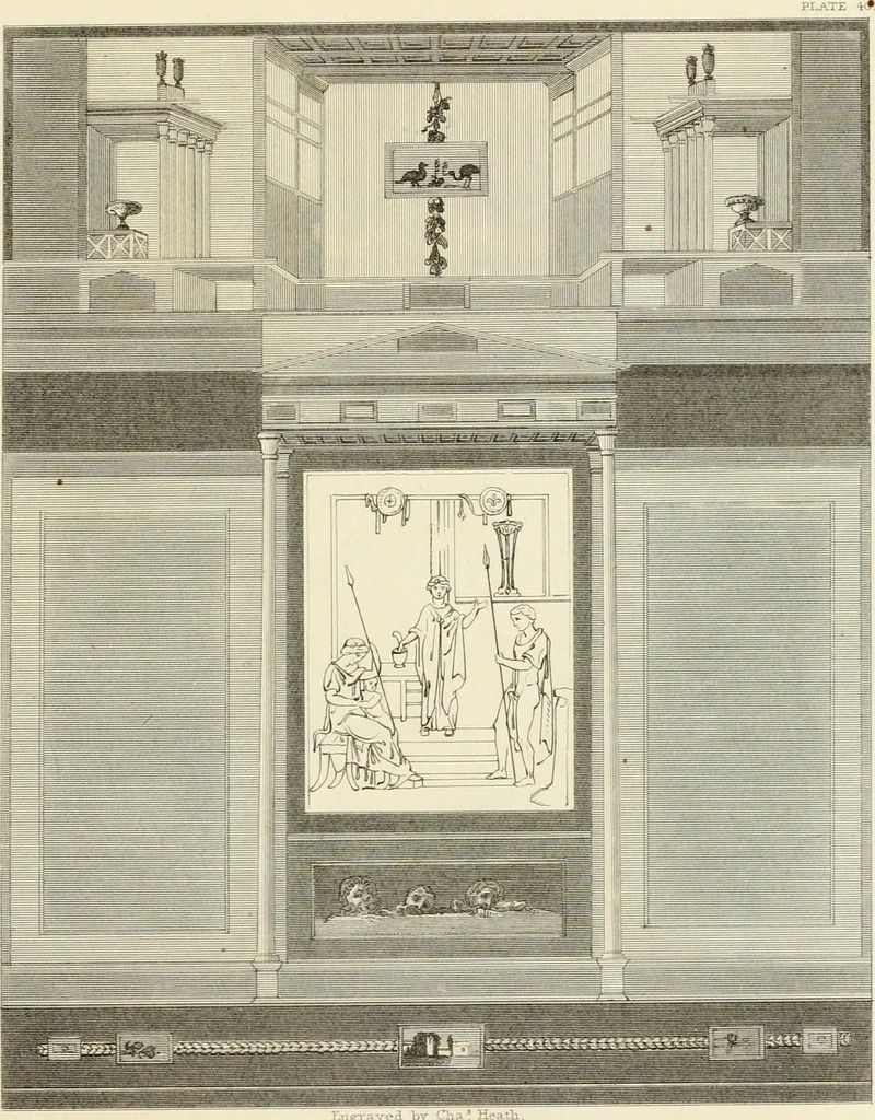 An illustration from Pompeiana : the topography, edifices, and ornaments of Pompeii, 1817, leaf 318