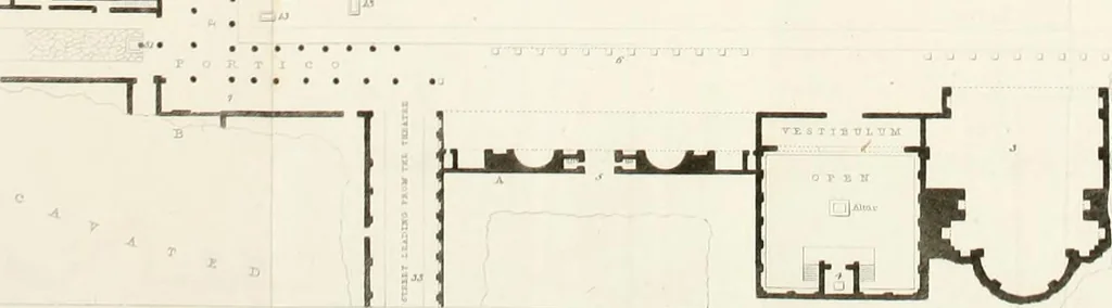 An illustration from Pompeiana : the topography, edifices, and ornaments of Pompeii, 1817, leaf 338
