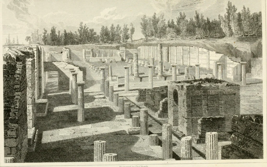An illustration from Pompeiana : the topography, edifices, and ornaments of Pompeii, 1817, leaf 354