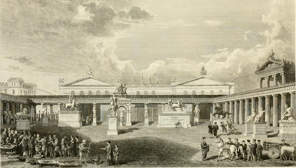 An illustration from Pompeiana : the topography, edifices, and ornaments of Pompeii, 1817, leaf 362