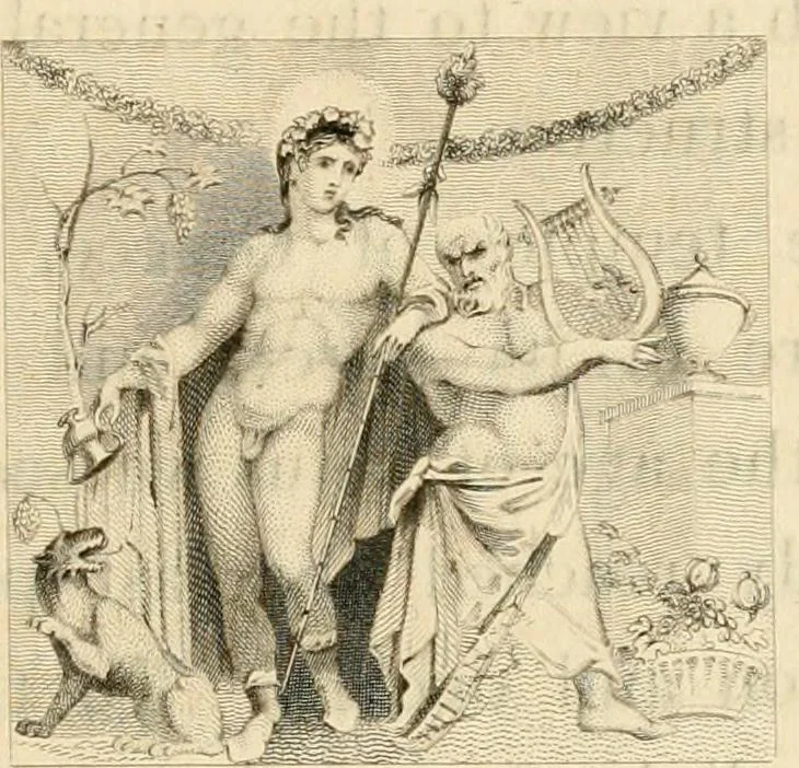 An illustration from Pompeiana : the topography, edifices, and ornaments of Pompeii, 1817, leaf 368