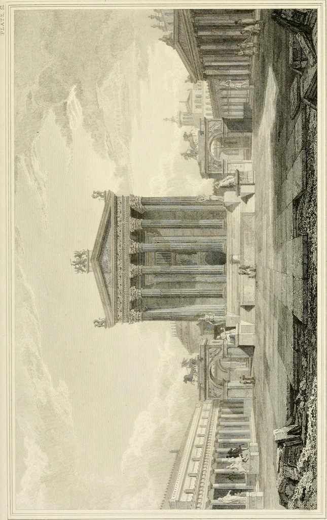 An illustration from Pompeiana : the topography, edifices, and ornaments of Pompeii, 1817, leaf 374