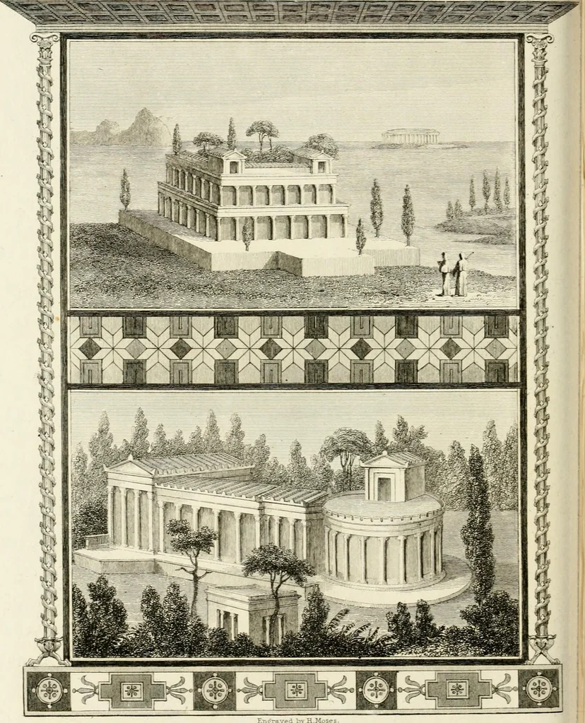 An illustration from Pompeiana : the topography, edifices, and ornaments of Pompeii, 1817, leaf 381