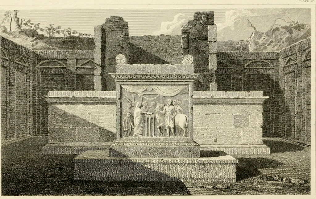 An illustration from Pompeiana : the topography, edifices, and ornaments of Pompeii, 1817, leaf 397