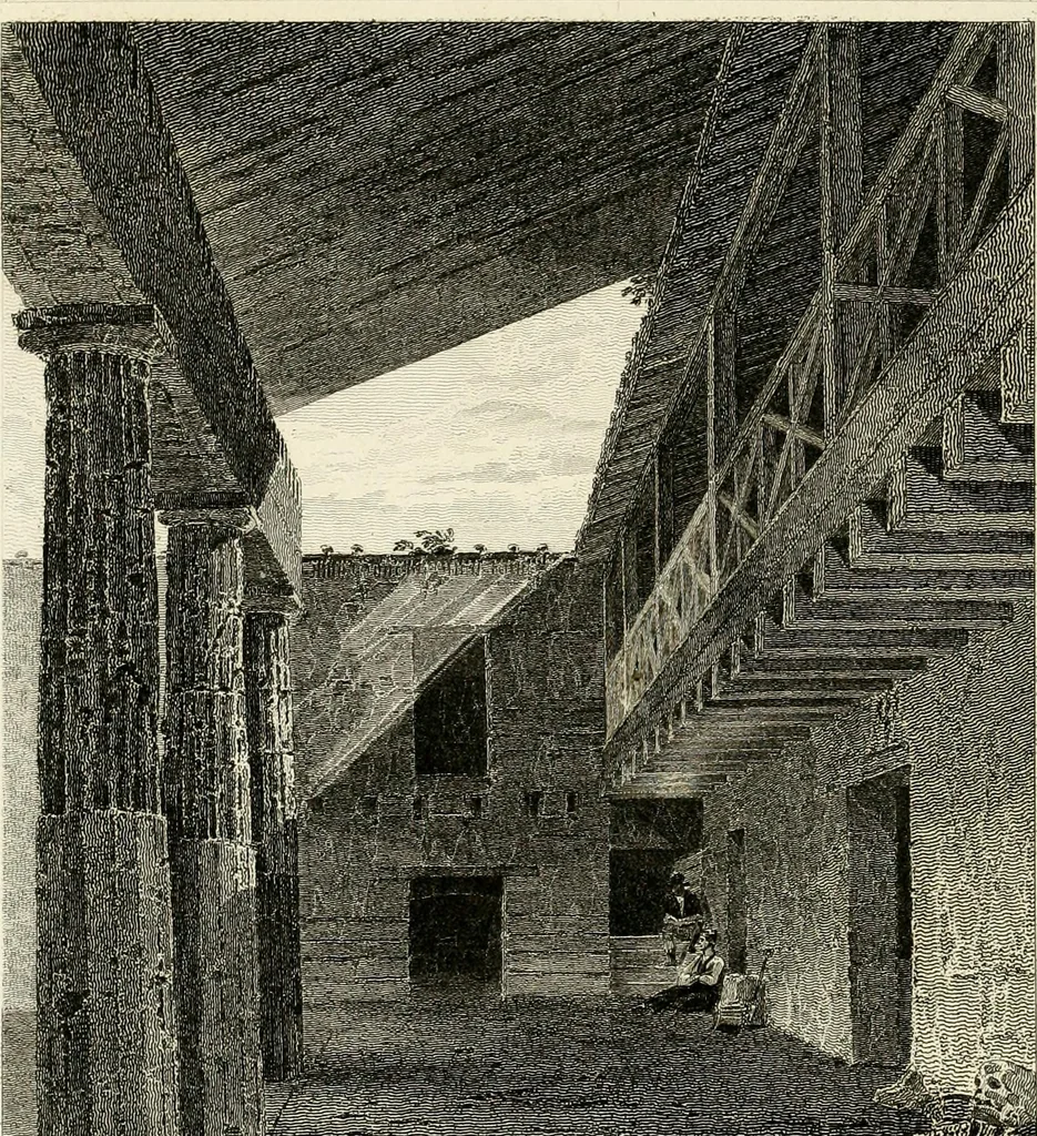 An illustration from Pompeiana : the topography, edifices, and ornaments of Pompeii, 1817, leaf 441