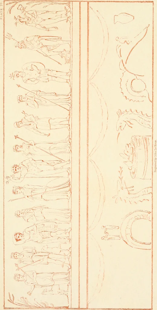 An illustration from Pompeiana : the topography, edifices, and ornaments of Pompeii, 1817, leaf 456