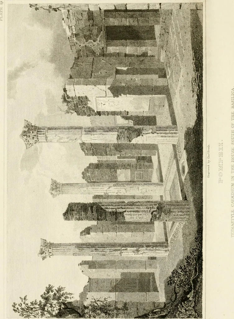 An illustration from Pompeiana : the topography, edifices, and ornaments of Pompeii, 1824, leaf 101