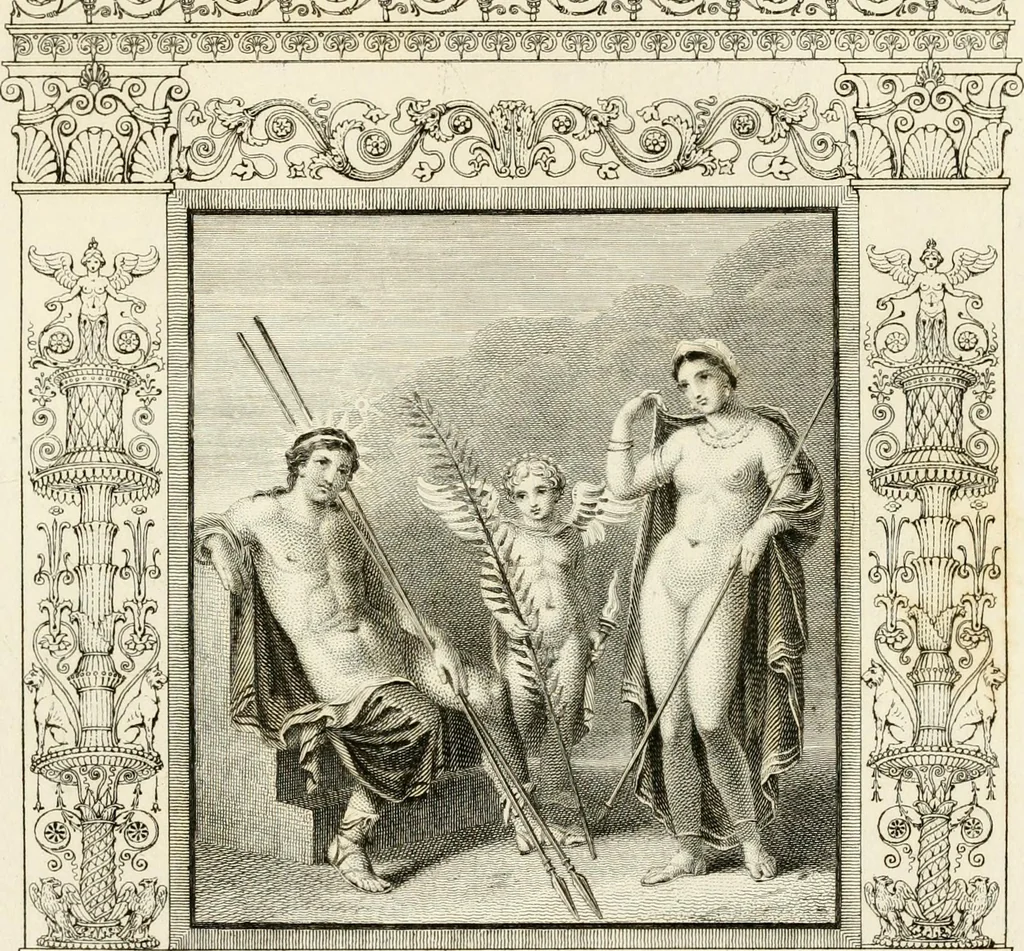 An illustration from Pompeiana : the topography, edifices, and ornaments of Pompeii, 1824, leaf 108