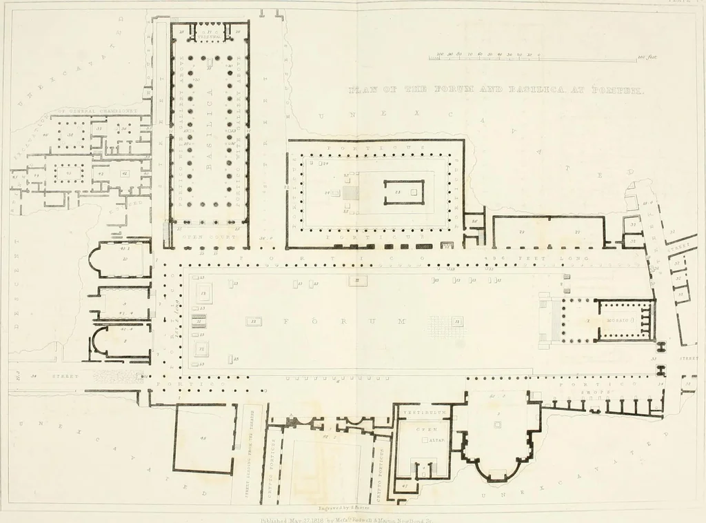 An illustration from Pompeiana : the topography, edifices, and ornaments of Pompeii, 1824, leaf 127