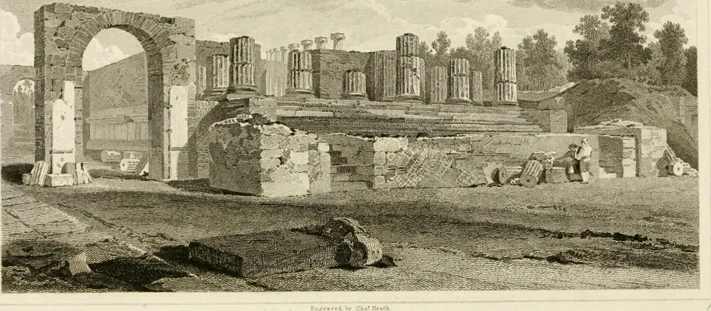 An illustration from Pompeiana : the topography, edifices, and ornaments of Pompeii, 1824, leaf 161