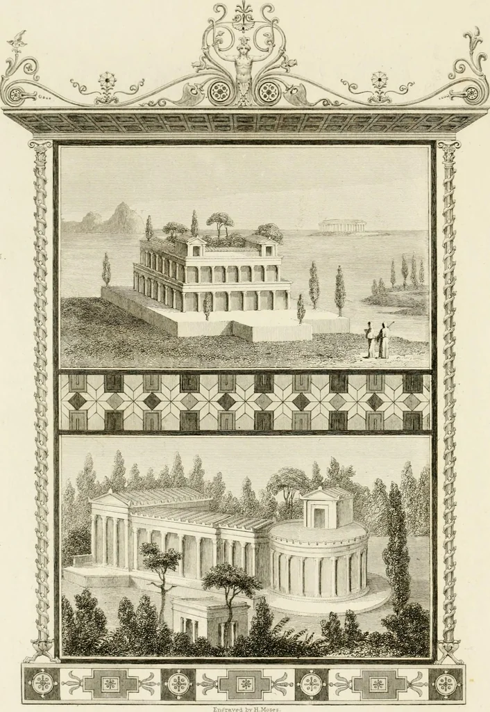 An illustration from Pompeiana : the topography, edifices, and ornaments of Pompeii, 1824, leaf 171