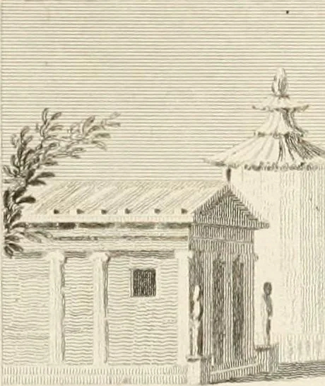 An illustration from Pompeiana : the topography, edifices, and ornaments of Pompeii, 1824, leaf 180