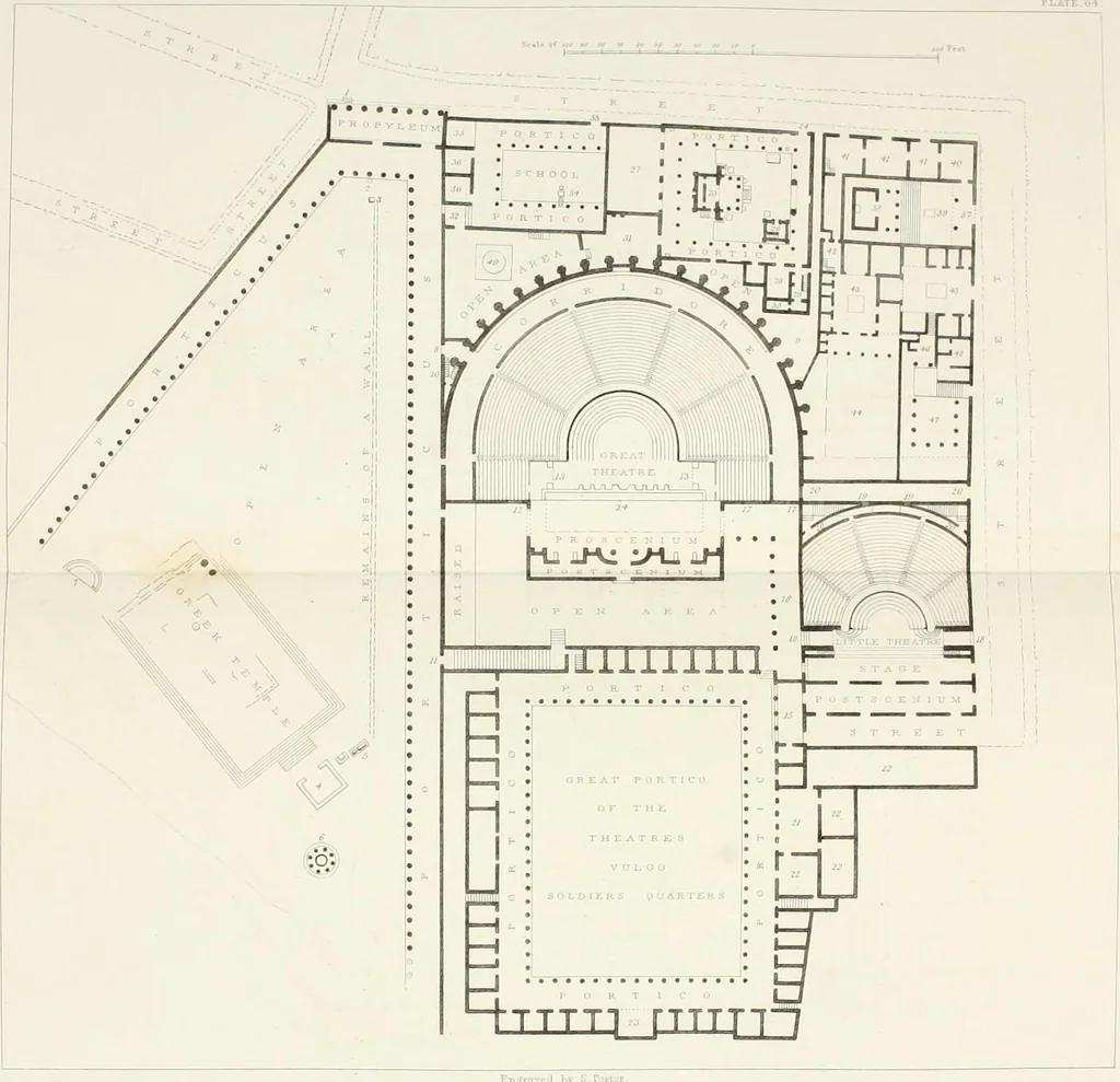 An illustration from Pompeiana : the topography, edifices, and ornaments of Pompeii, 1824, leaf 195