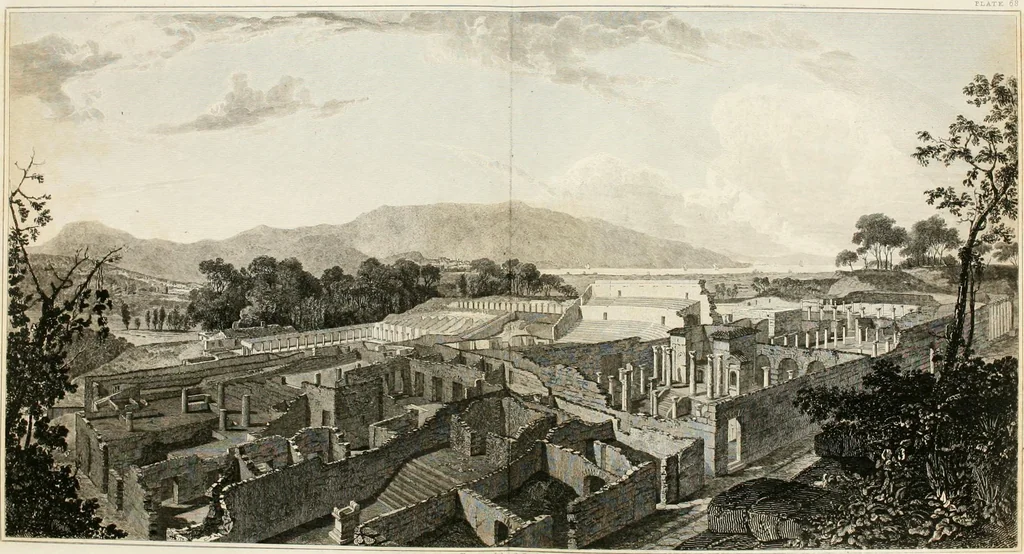 An illustration from Pompeiana : the topography, edifices, and ornaments of Pompeii, 1824, leaf 219