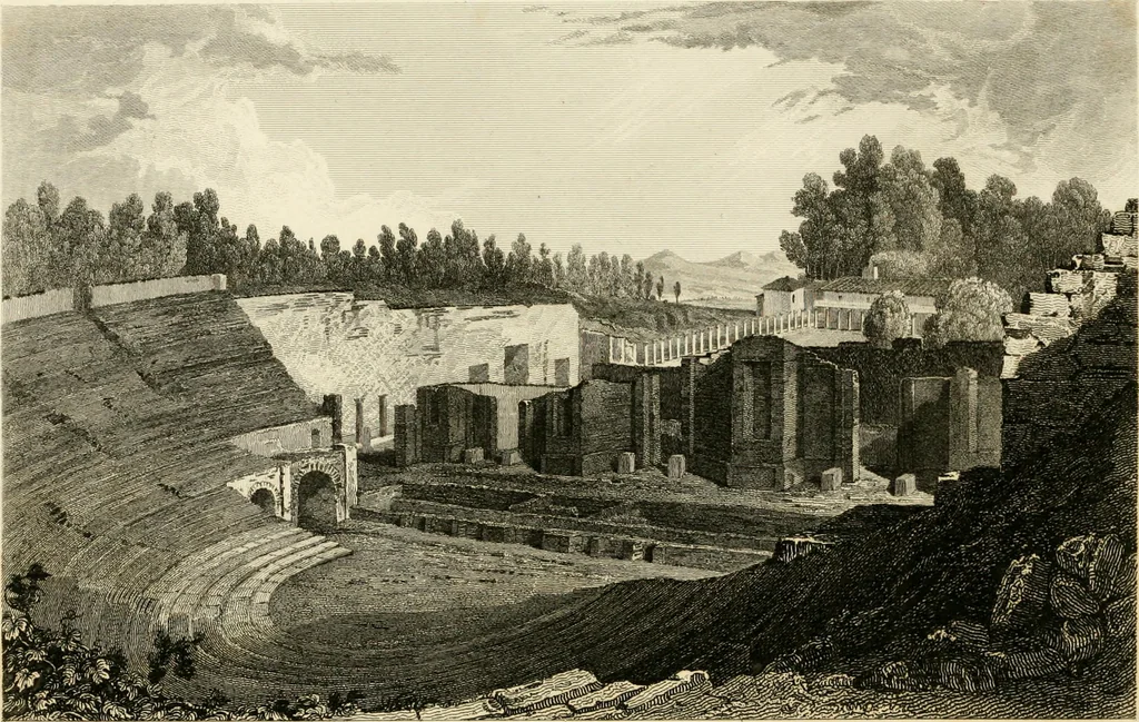An illustration from Pompeiana : the topography, edifices, and ornaments of Pompeii, 1824, leaf 225