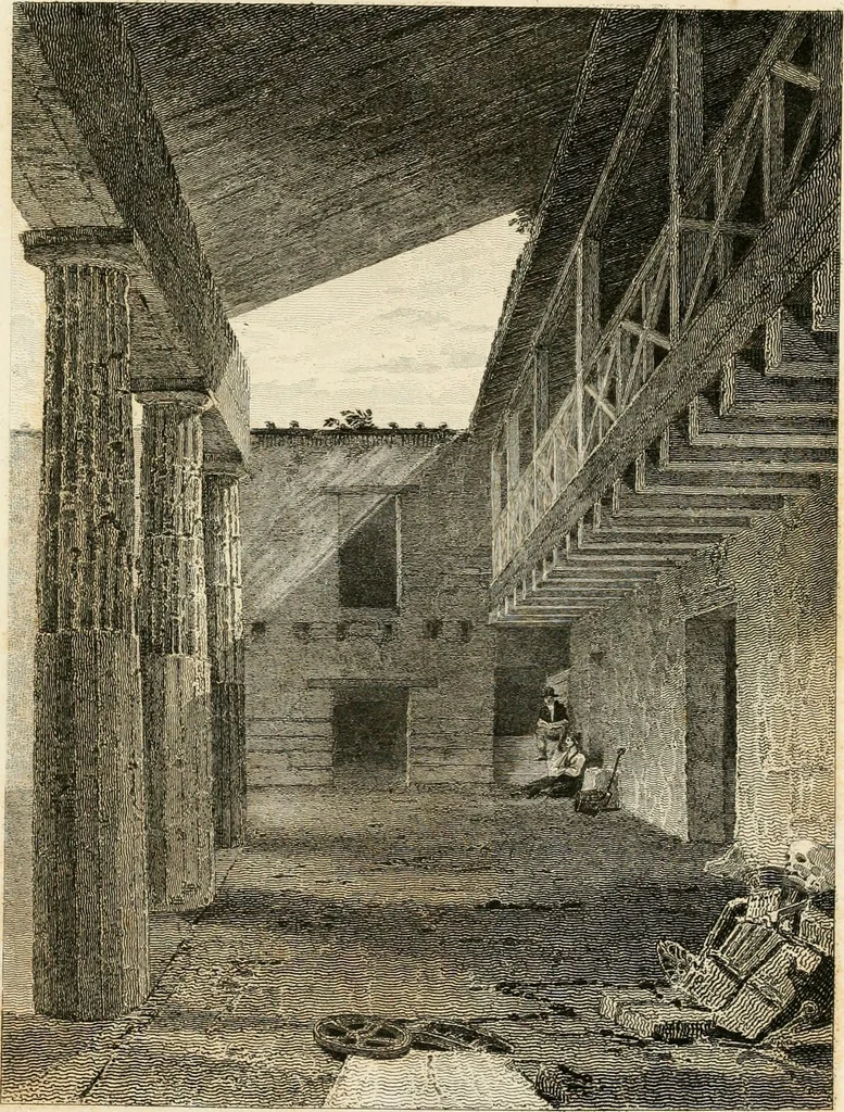 An illustration from Pompeiana : the topography, edifices, and ornaments of Pompeii, 1824, leaf 230