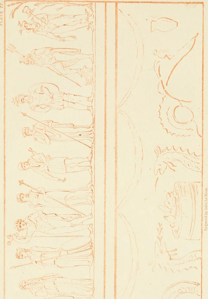 An illustration from Pompeiana : the topography, edifices, and ornaments of Pompeii, 1824, leaf 245