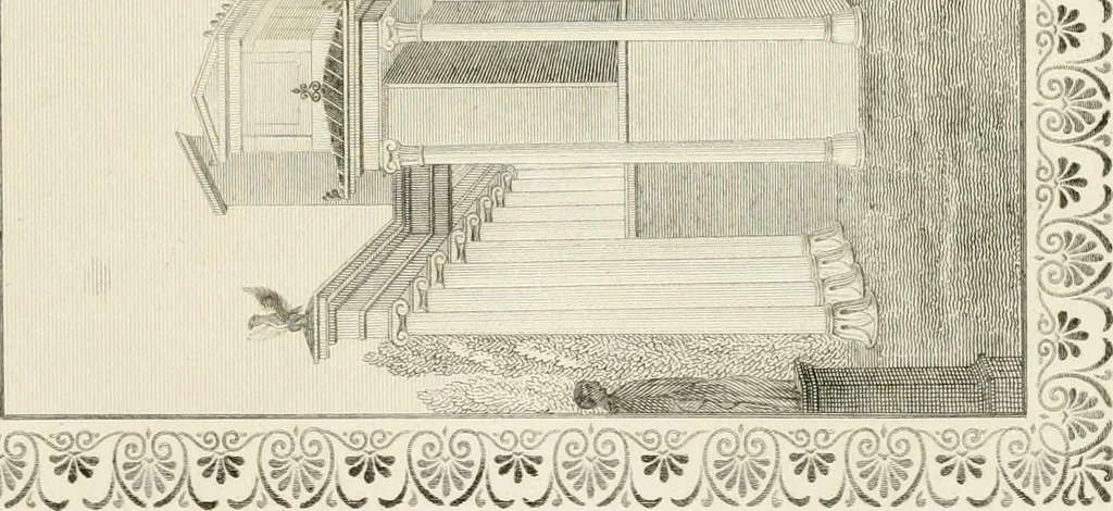 An illustration from Pompeiana : the topography, edifices, and ornaments of Pompeii, 1824, leaf 48