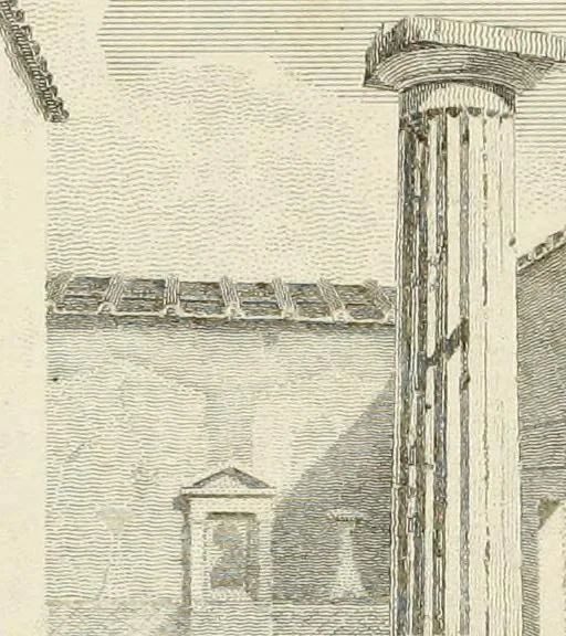 An illustration from Pompeiana : the topography, edifices, and ornaments of Pompeii, 1824, leaf 51