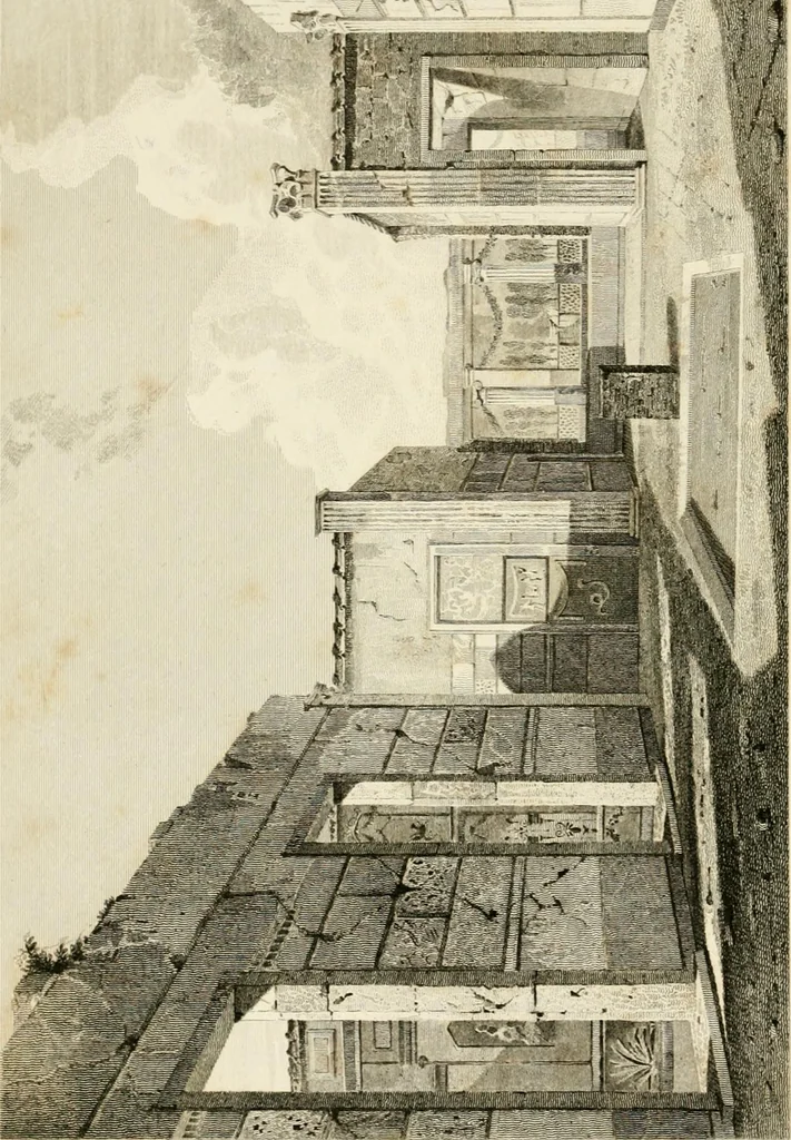 An illustration from Pompeiana : the topography, edifices, and ornaments of Pompeii, 1824, leaf 61