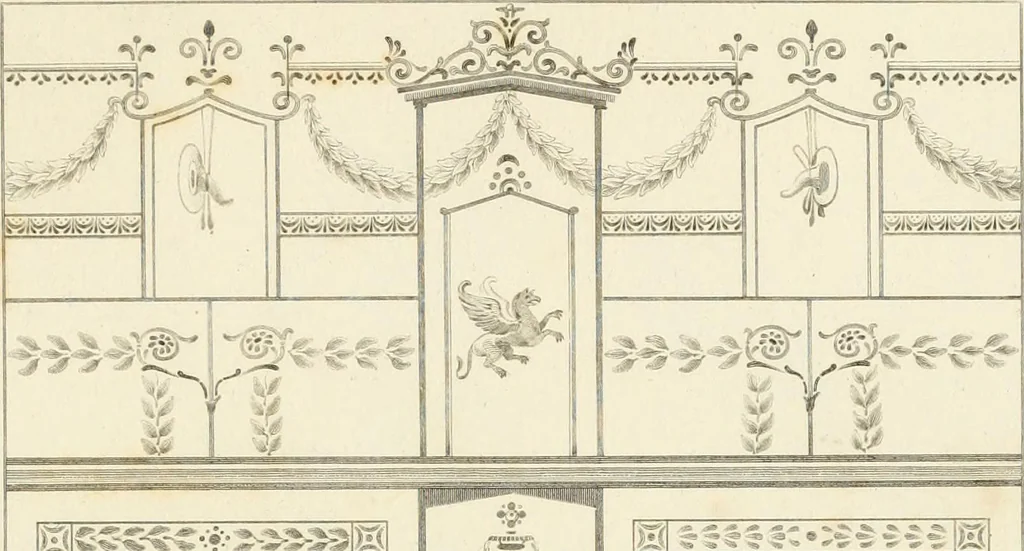 An illustration from Pompeiana : the topography, edifices, and ornaments of Pompeii, 1824, leaf 68