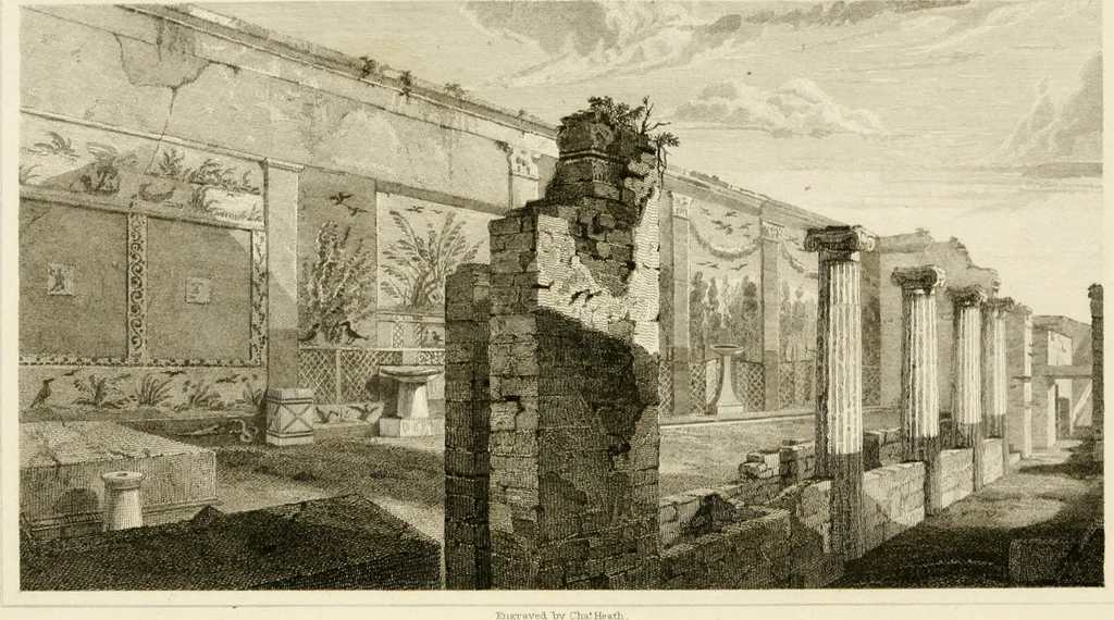 An illustration from Pompeiana : the topography, edifices, and ornaments of Pompeii, 1824, leaf 73