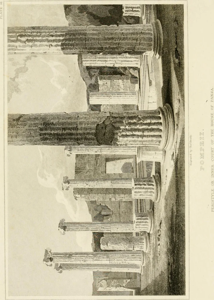 An illustration from Pompeiana : the topography, edifices, and ornaments of Pompeii, 1824, leaf 91