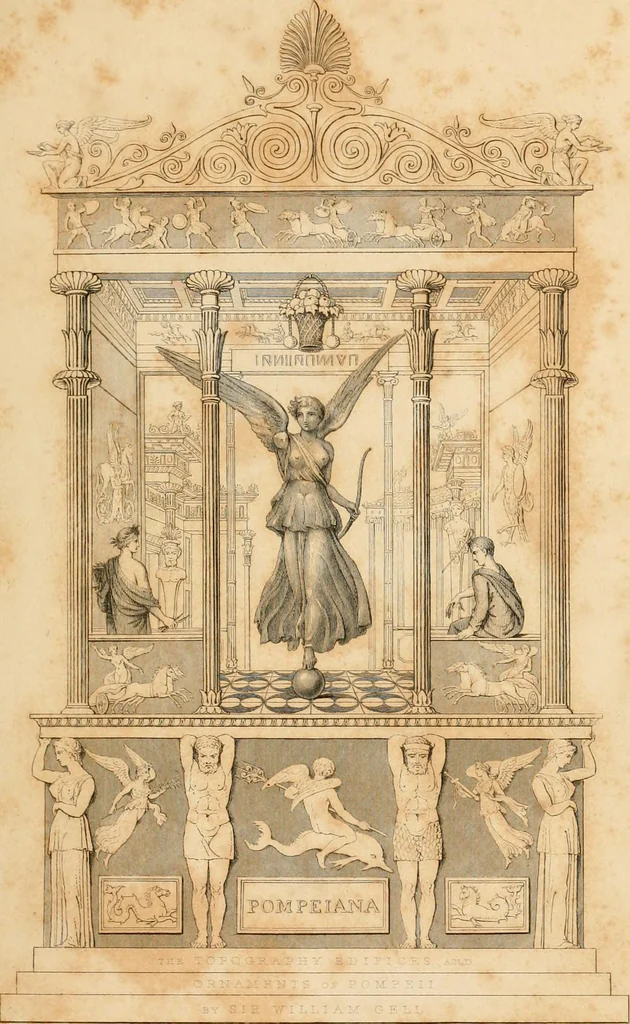 An illustration from Pompeiana : the topography, edifices and ornaments of Pompeii, the result of excavations since 1819, 1837, leaf 10