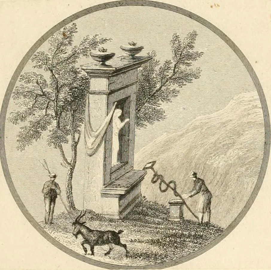 An illustration from Pompeiana : the topography, edifices and ornaments of Pompeii, the result of excavations since 1819, 1837, leaf 108
