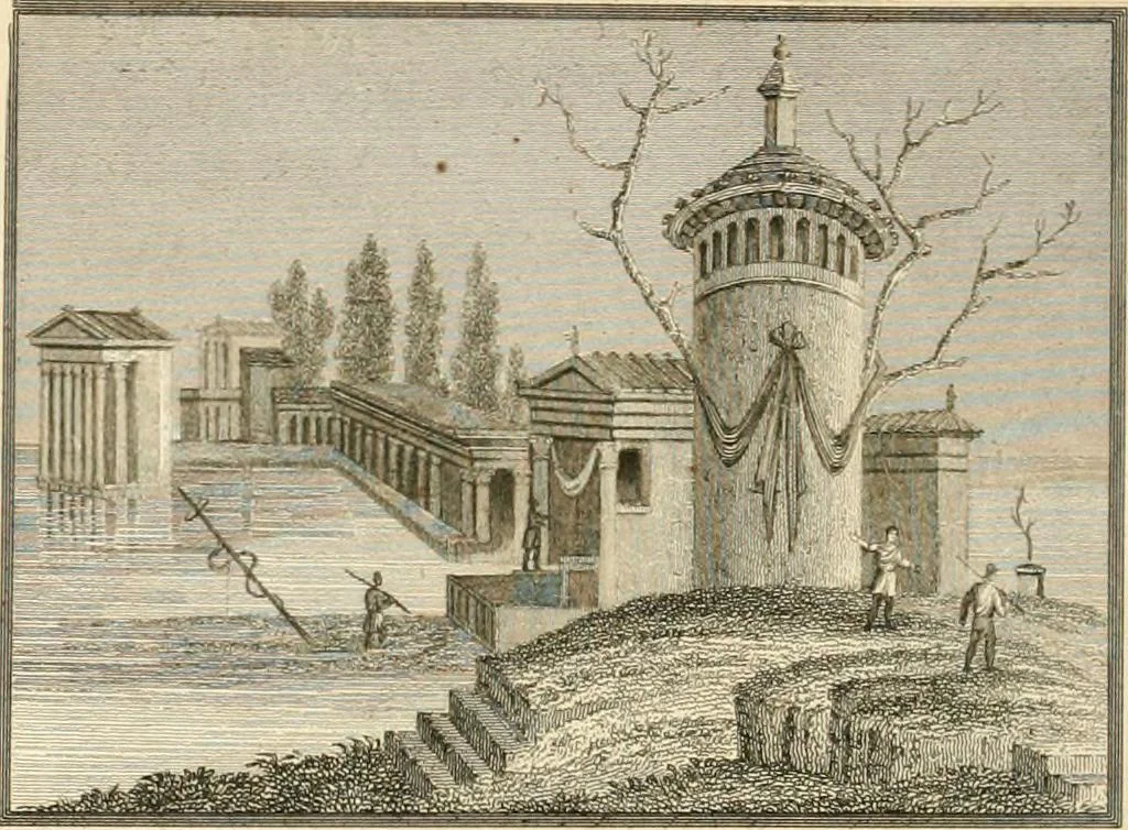 An illustration from Pompeiana : the topography, edifices and ornaments of Pompeii, the result of excavations since 1819, 1837, leaf 109
